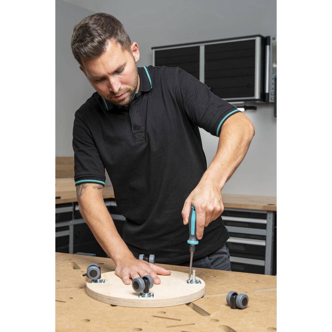 Wolfcraft 1240000 Werkstatt Schraubendreher-Set 1/4" (6.3 mm)-2