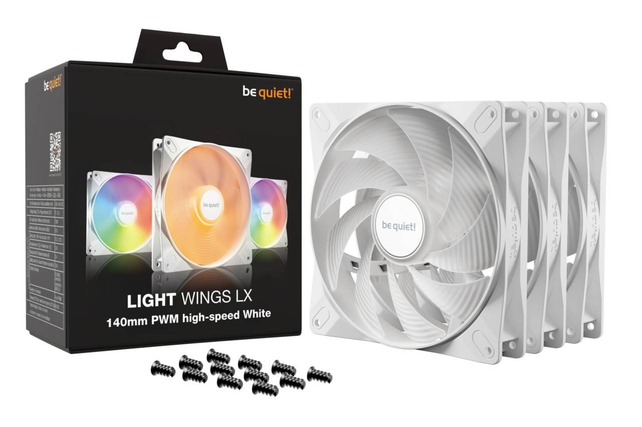 Be Quiet! Light Wings LX 140mm H.S WHT 3X-4