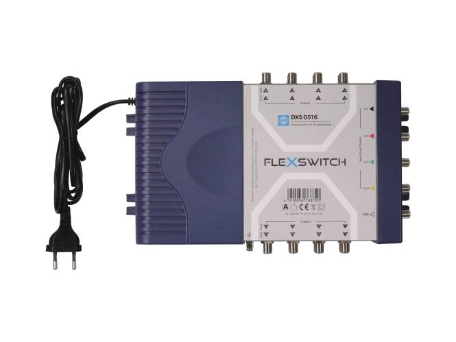 WISI FLEXSWITCH Multischalter DXS0516 5in16 aktiv mit Netzteil Install.Baumaterial Antennen-0