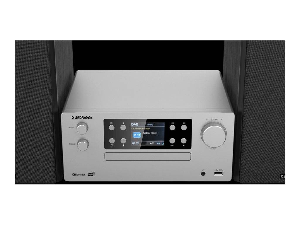 KENWOOD - M-925DAB-S - Heim-Audio-Mikrosystem - Schwarz - Silber - 50 W - 2-Wege - 13 cm - 3 cm-1