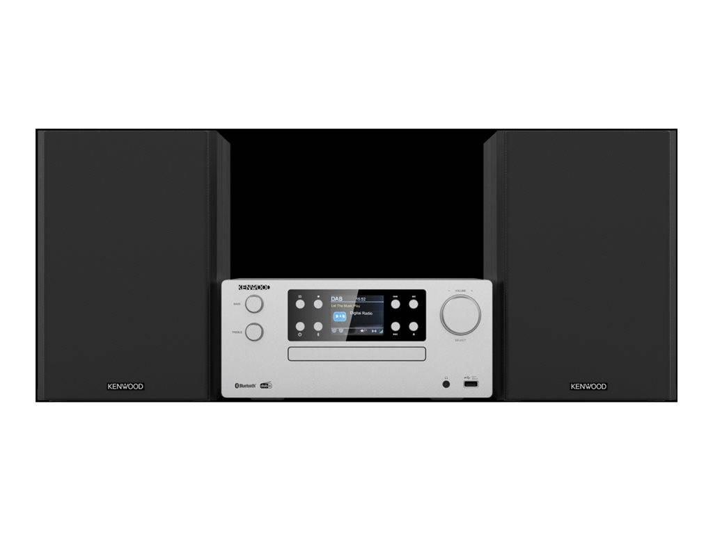 KENWOOD - M-925DAB-S - Heim-Audio-Mikrosystem - Schwarz - Silber - 50 W - 2-Wege - 13 cm - 3 cm-3