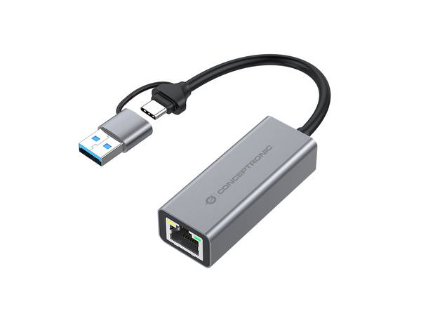 Conceptronic ABBY08G Gigabit USB 3.0 Netzwerkadapter - Adapter - Digital/Daten - Adapter - Digital/Daten