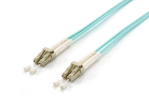 Equip Patchkabel LC->LC 25.00m Multimode Duplex OM3 türkis Multimedia-Technik Lichtwellenleiterkab