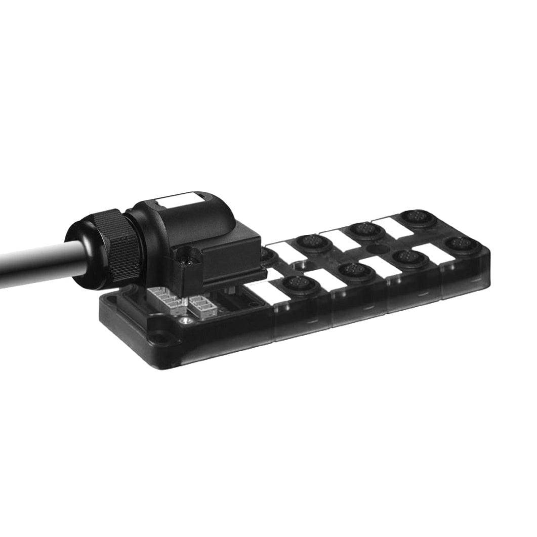 Contrinex V12-58PB-000-NYN, Distribution boxes M12 SOCKET 5 poles 16 x 0.34 mm2 + 3x 0.75 mm2 LED, P/n: 605-001-007-0