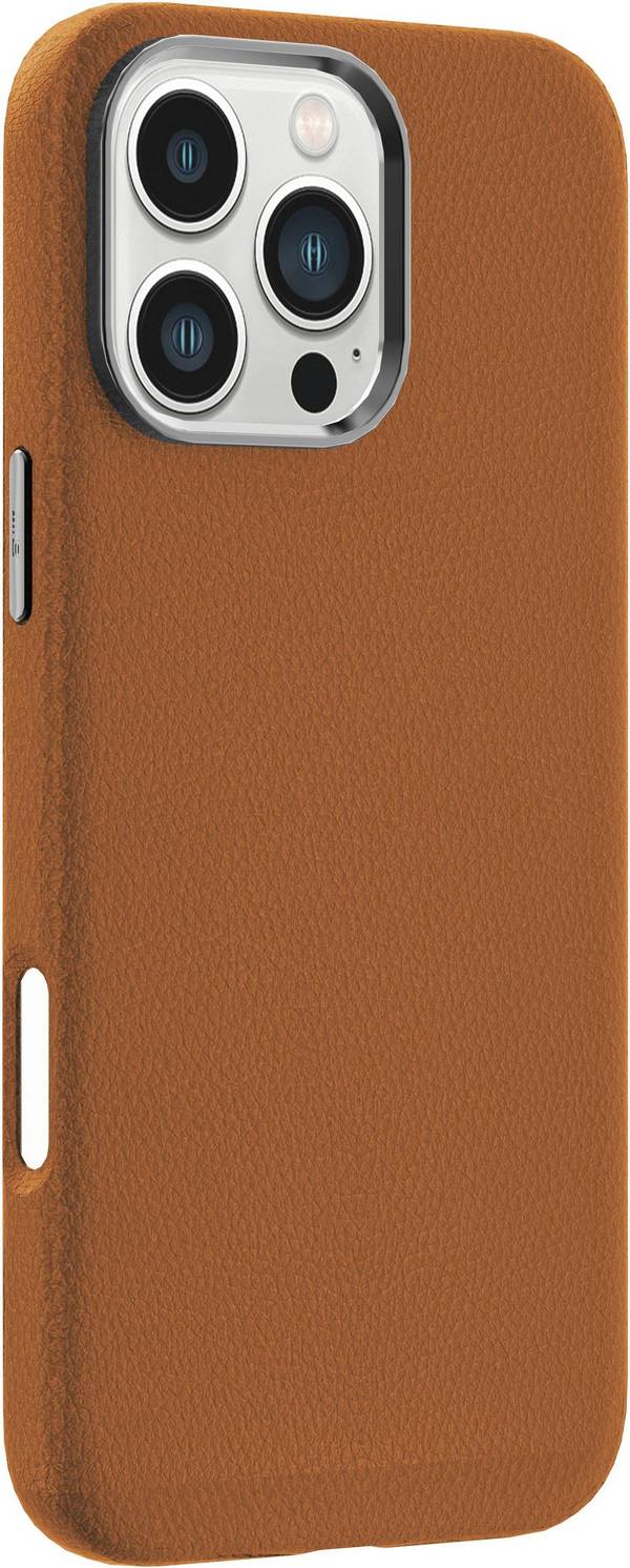 eSTUFF iPhone 16 Pro INFINITE VENICE Magnetic Leather Cover - Brown 