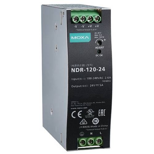 Moxa NDR-120-24 Netzteil DIN-Schienenmontage, 120W/5,0A-0
