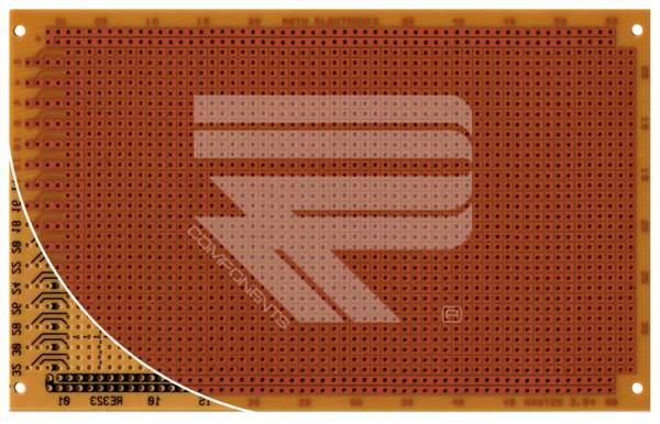 Roth Elektronik RE323-HP Laborkarte FR2 160 x 100 mm 1,5 mm einseitig RM 2,54 Ø 1 mm 35 µm
