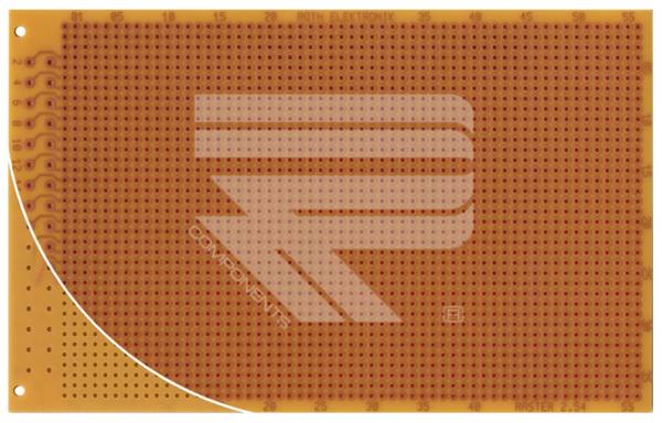 Roth Elektronik RE525-HP Laborkarte FR2 160 x 100 mm 1,5 mm einseitig RM 2,54 Ø 1 mm 35 µm