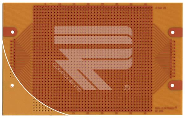 Roth Elektronik RE225-HP Laborkarte FR2 160 x 100 mm 1,5 mm einseitig RM 2,54 Ø 1 mm 35 µm