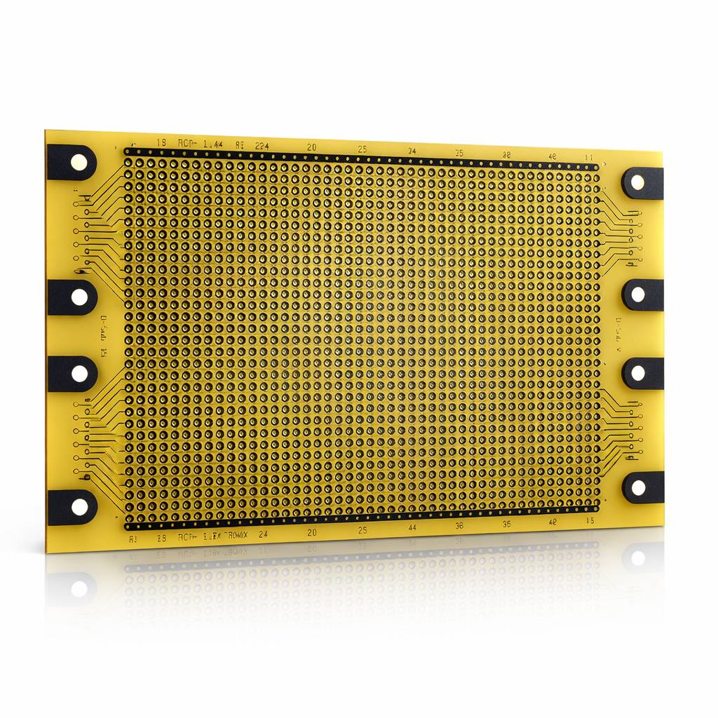 Roth Elektronik RE224-LF Laborkarte FR4 160 x 100 mm 1,5 mm einseitig RM 2,54 Ø 1 mm 35 µm-0