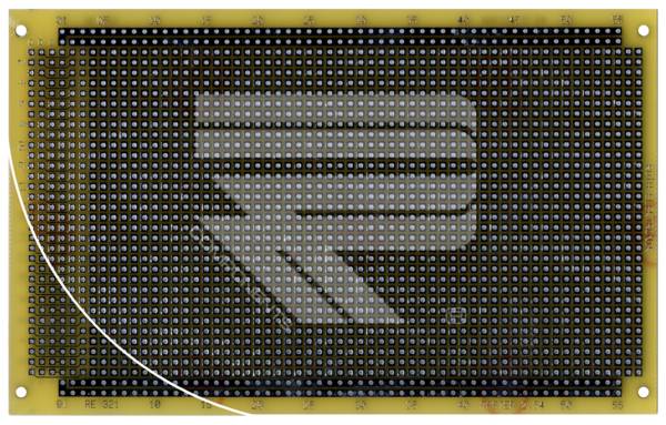 Roth Elektronik RE321-LF Laborkarte FR4 160 x 100 mm 1,5 mm einseitig RM 2,54 Ø 1 mm 35 µm