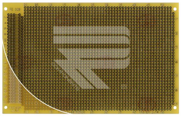 Roth Elektronik RE320-LF Laborkarte FR4 160 x 100 mm 1,5 mm einseitig RM 2,54 Ø 1 mm 35 µm