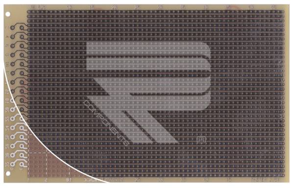 Roth Elektronik RE521-LF Laborkarte FR4 160 x 100 mm 1,5 mm einseitig RM 2,54 Ø 1 mm 35 µm