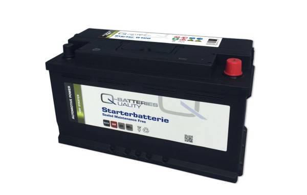 Q-Batteries Autobatterie Q100 12V 100Ah 750A, wartungsfrei-0