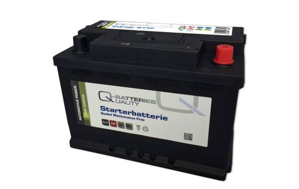 Q-Batteries Autobatterie Q74P 12V 74Ah 690A, wartungsfrei-0