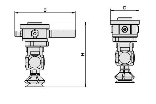 Schmalz ROB-SET VEE UR, Komplettes Vakuum-Endeffektor- System zur Anbindung, P\n: 10.01.36.00280-1