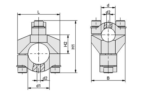 Schmalz SXT-CL X MOD 40 60 AL, Klemme für Rohrtooling, P\n: 10.07.13.00027-1