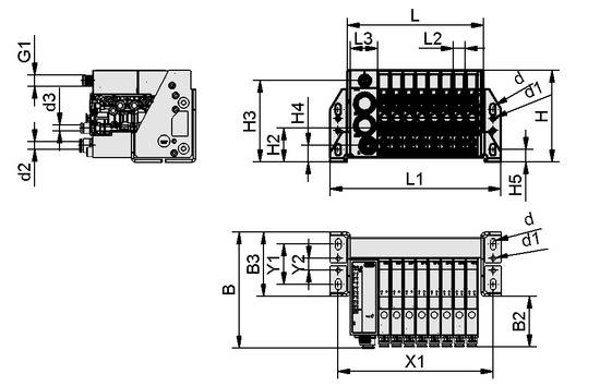 Schmalz SCTMi IOL E4 ABY00058O, Modulares Minikompaktterminal zur Verblockung, P\n: 10.02.02.07458-1