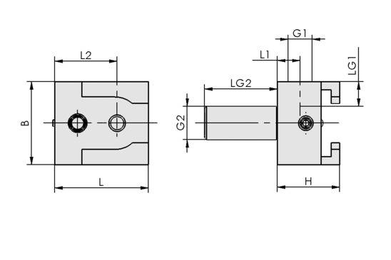 Schmalz HTR-S G1 RA, Halter für flexible Montage von Sauggreifern, P\n: 10.01.10.00103-1