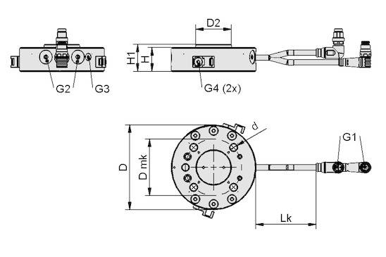 Schmalz RMQC 50 ABB IOL 2xM8-3/4 MATCH, Schnellwechselmodul zur einfachen und schnellen Anbindung, P\n: 10.08.09.00017-1