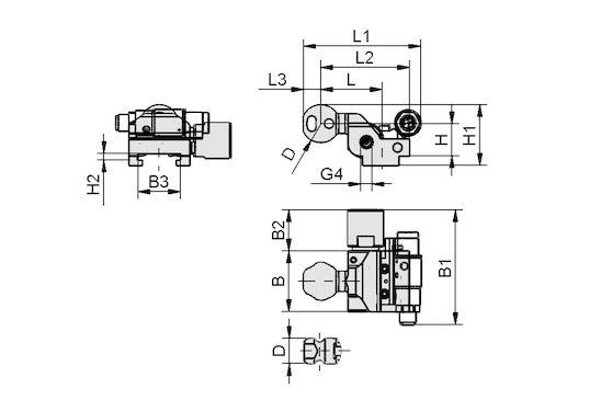 Schmalz HT-SG A3 I 10 46 RA AV VS, Halter für Sauggreifer, P\n: 10.07.06.00594-1