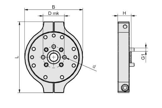 Schmalz SET PXT 64 1LT FANUC, Kompletter Flansch zur Anbindung an Leichtbauroboter, P\n: 10.01.49.00013-1