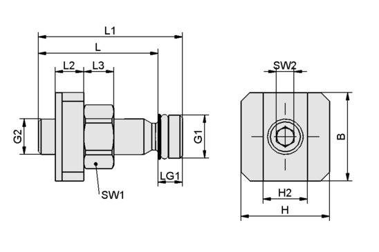 Schmalz SET SFE 13, Befestigungssatz, P\n: 10.02.01.01579-1