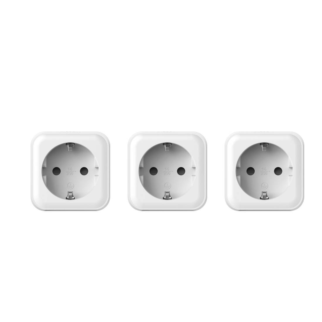 hama 00176658 Smarte WLAN-Steckdose, Matter, 3.680W, Sprach-/Appgesteuert, 3er-Pack-1