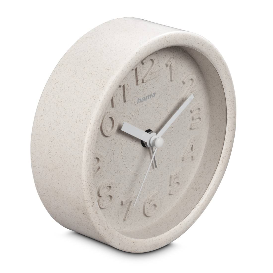 hama 00222221 Wecker "Fuerteventura", ohne Ticken, rund, Ø 12 cm, Beige-0