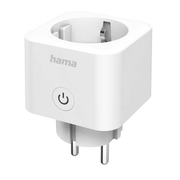 hama 00176654 Smarte WLAN-Steckdose, Matter, sprach-/appgesteuert, Strommessgerät, 3.680W