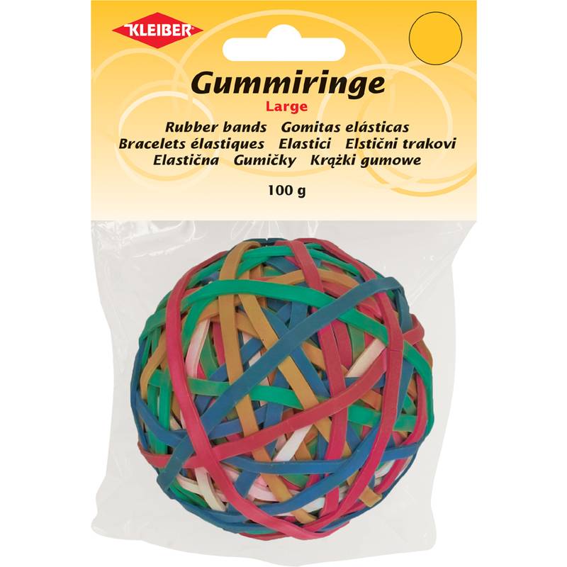 KLEIBER Gummibänder-Ball, farbig sortiert-0