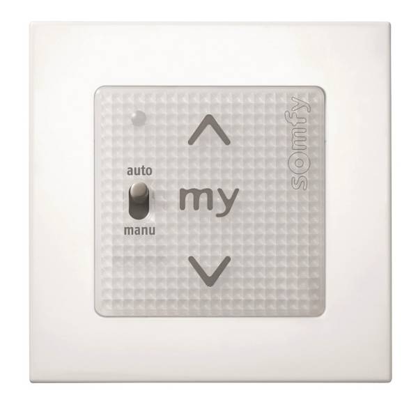 Somfy Smoove Uno A/M io 1811405 Pure+Somfy Rahmen Pure Install.Baumaterial Schaltermat/Geb.Steu