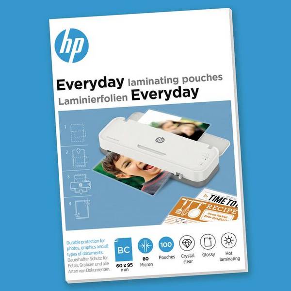 HP Inc. HP Laminierfolien glänzend 6,5 x 9,5 cm 80 mikron 9157