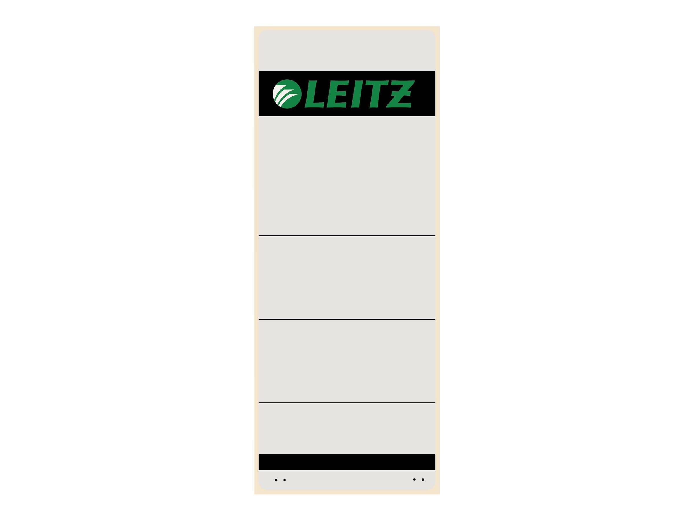 Rückenetikett für Aktenordner - Grau (Packung mit 10)-0