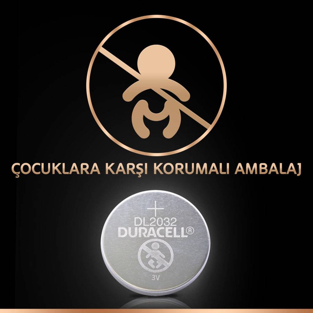 Duracell Batterie CR2032 4er Blister / Lithium 3V-3