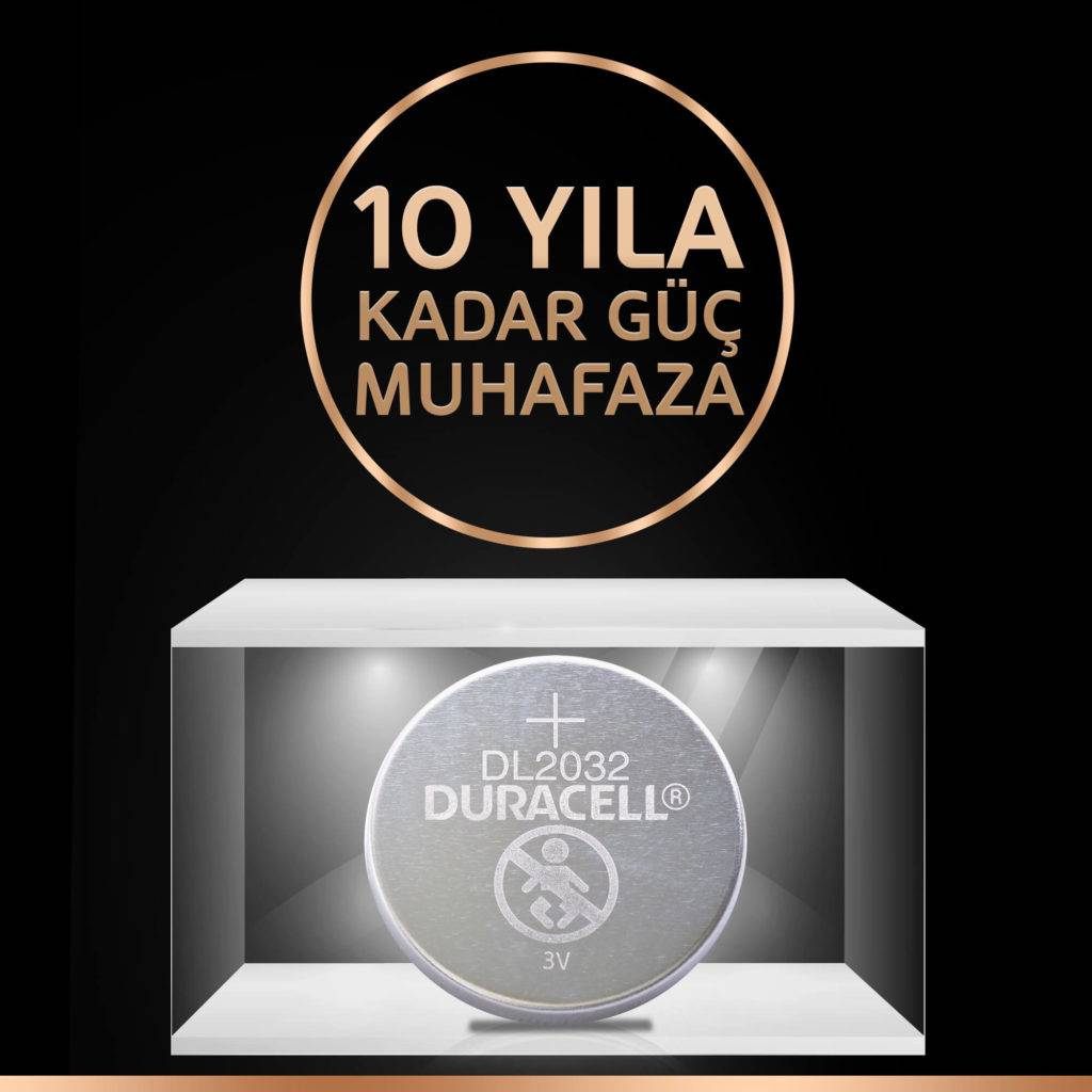 Duracell Batterie CR2032 4er Blister / Lithium 3V-4
