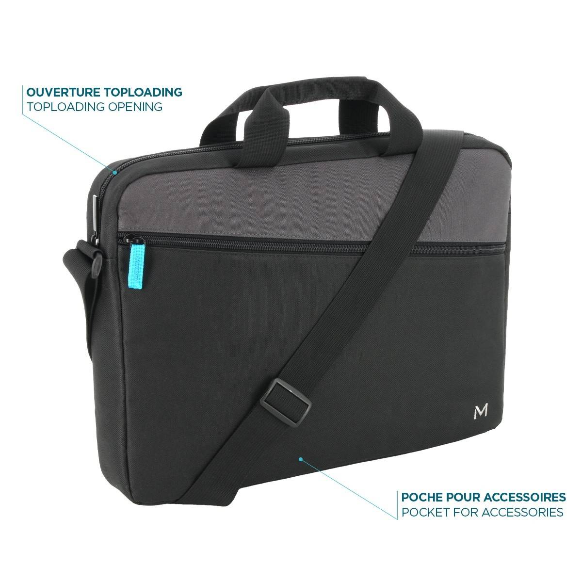 Mobilis TheOne Essential Briefcase Toploading 11-14'' Black and Grey-1
