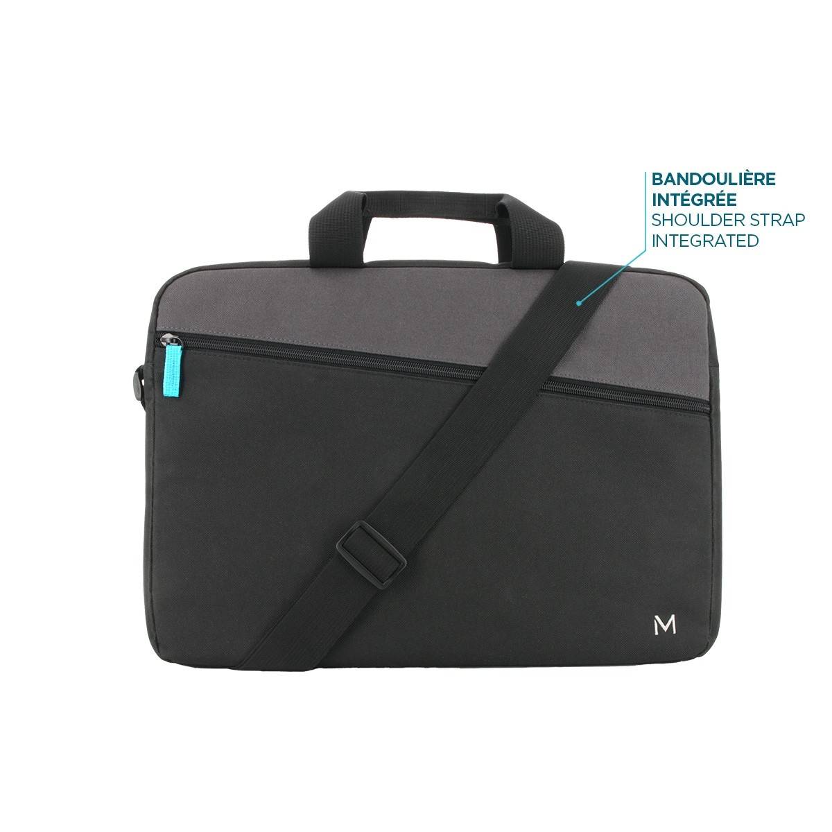 Mobilis TheOne Essential Briefcase Toploading 11-14'' Black and Grey-3