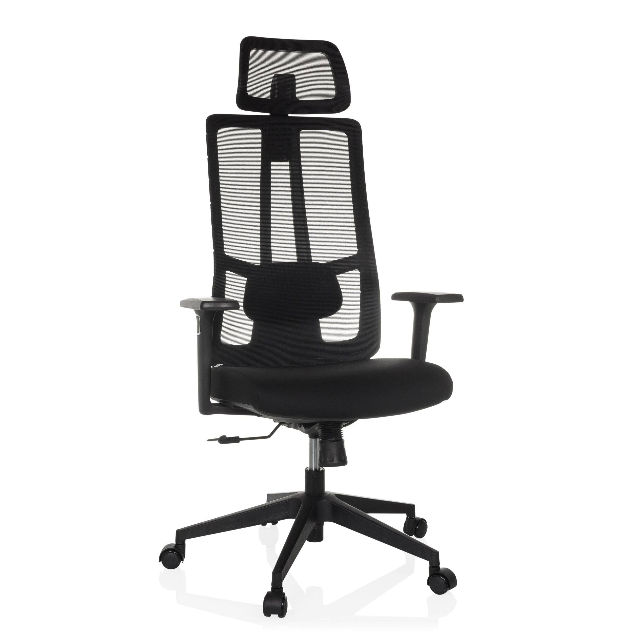 Bürostuhl Drehstuhl TRAMORE Sitz Stoff Rücken Netzstoff schwarz hjh OFFICE-0