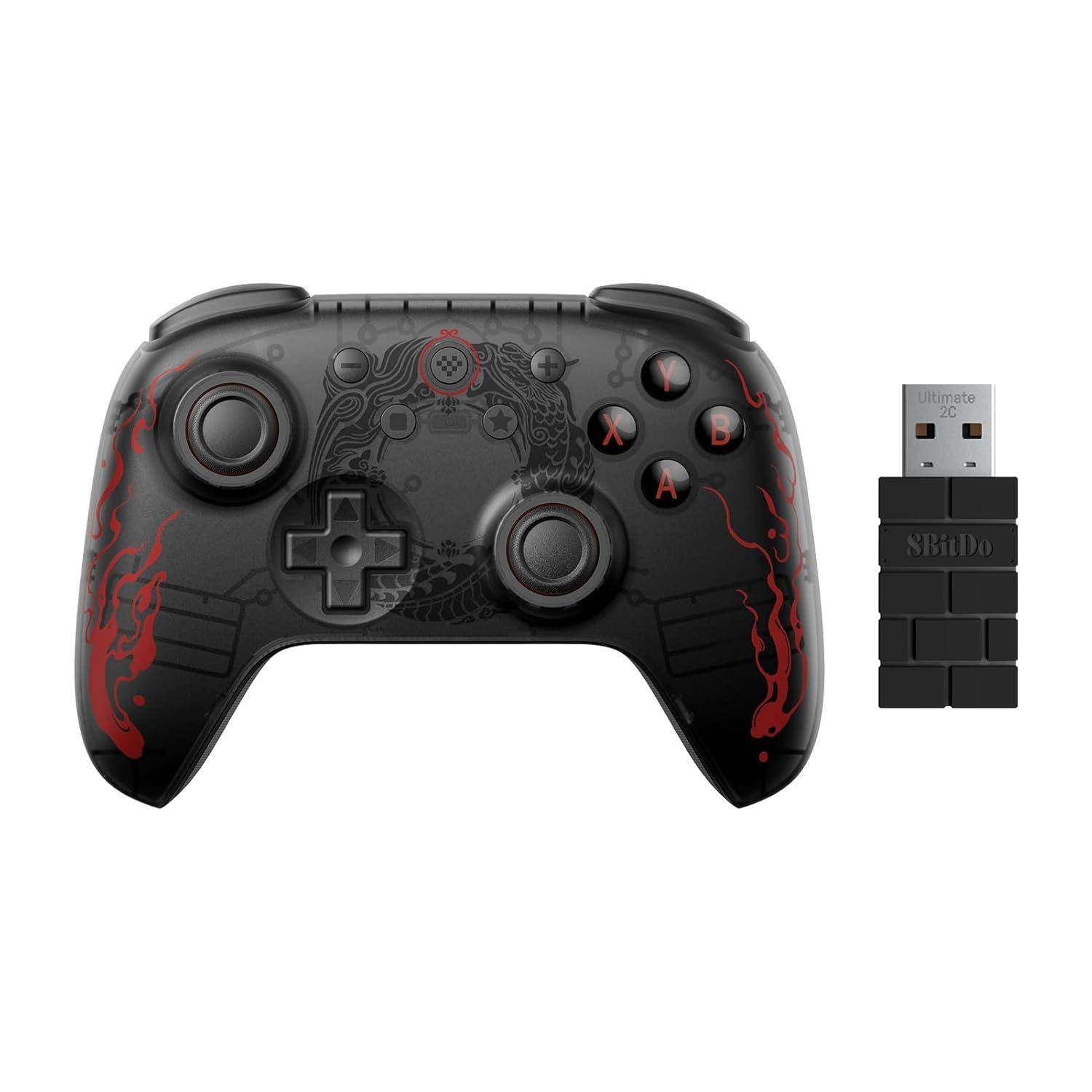 8BitDo Ultimate Controller 2C Black Myth Wukong + Adapter, Hall ED Anti-Stick-Drift, BT, 2,4G, USB-C-0
