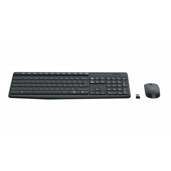 Logitech MK235 - Tastatur-und-Maus-Set - kabellos - TL: Nordisch, QWERTY-2