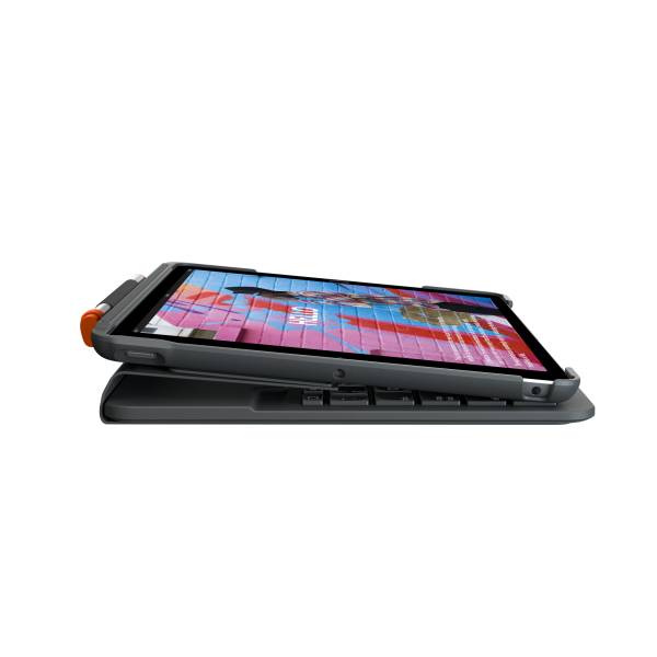 Logitech Slim Folio - Tastatur und Foliohülle - Bluetooth - Graphite - für Apple 10.2-inch iPad - TL: UK, QWERTY-2