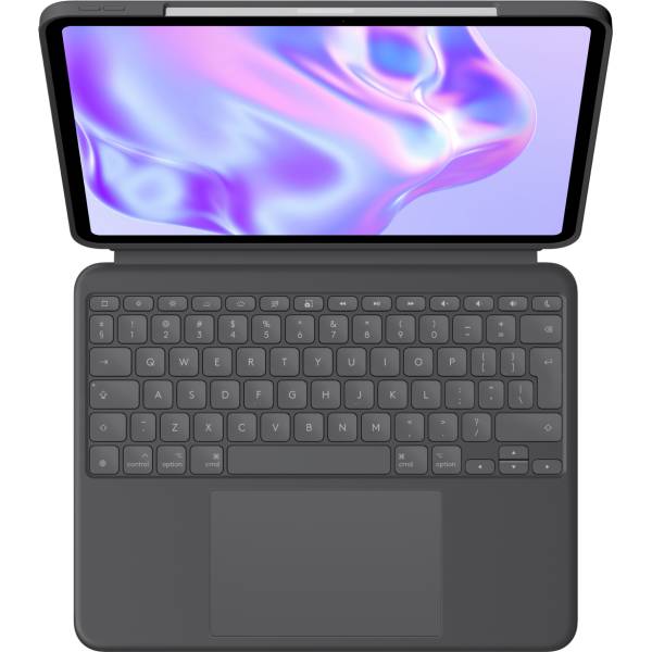Logitech Combo Touch - Tastatur und Foliohülle - mit Trackpad - hinterleuchtet - Apple Smart connect-1