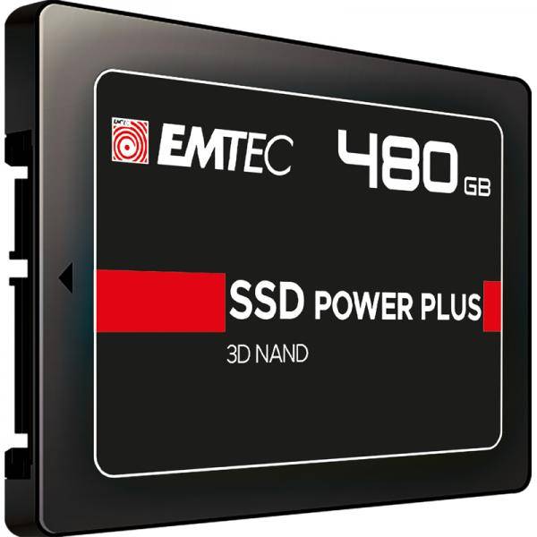 EMTEC X150 Power Plus 3D NAND - SSD - 480 GB - intern - 2.5" (6.4 cm)