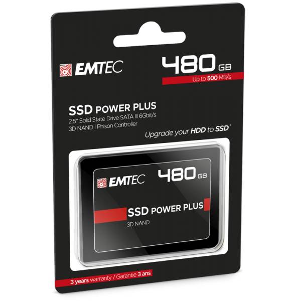 EMTEC X150 Power Plus 3D NAND - SSD - 480 GB - intern - 2.5" (6.4 cm)-2