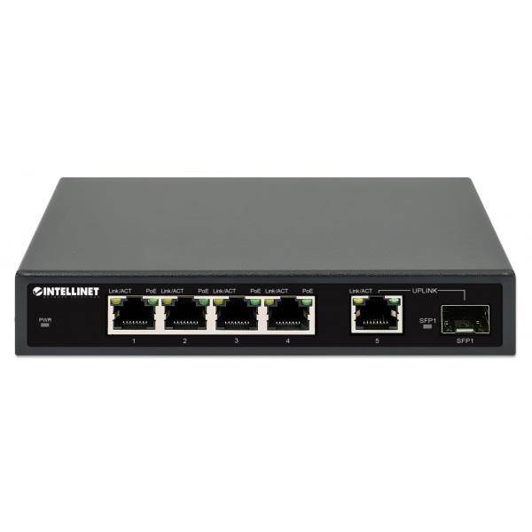 Intellinet 5-Port Gigabit PoE+ Switch 1SFP91W 1 Gbps Power over Ethernet-2
