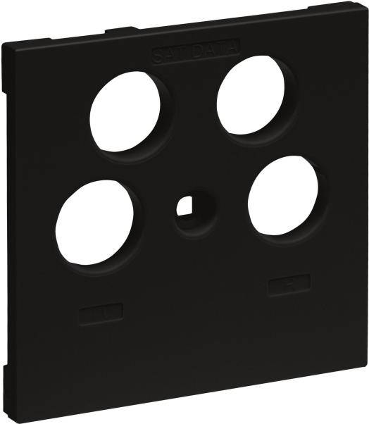 Legrand SEANO Abdeckung 765357 TV-R-SAT-SAT f.Fremdfabrikate sw 5 (765357)-0
