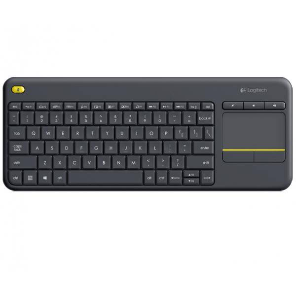 Logitech K400 Plus - Mini - Kabellos - RF Wireless - Schwarz - TL: Italienisch, QWERTY-0