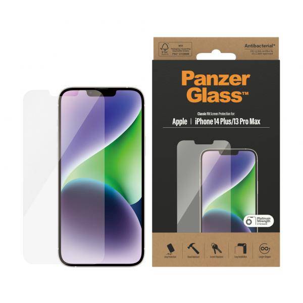 PanzerGlass Bildschirmschutz für Handy classic fit Glas Apple iPhone 13 Pro Max 14 Plus-1