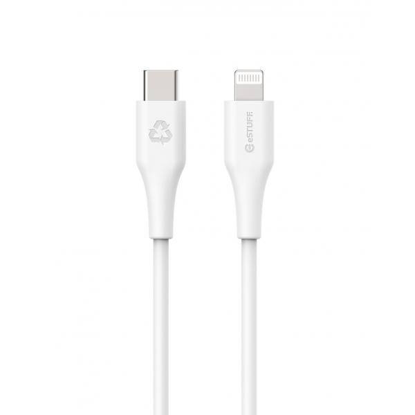 eStuff INFINITE USBC to Lightning Cable MFI 2m White. Recycled Tablets & Smartphones Smartphone-3